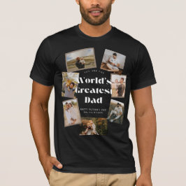 World's Greatest Dad 7 Photo Collage T-Shirt