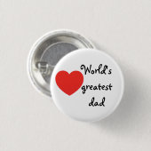 World's greatest dad button (Vorne & Hinten)