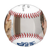 'World's Greatest Dad' Customizable Birthday Gift Baseball (Rückseite)