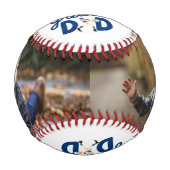 World's Greatest Dad Fathers Day Photo Collage Baseball (Rückseite)