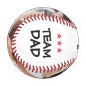World's Greatest Dad Fathers Day Photo Collage Baseball (Vorderseite Links)