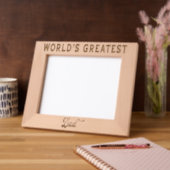 World's Greatest Dad Geätzte Rahmen (Links)