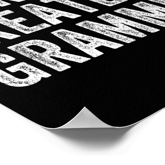 World's Greatest Grammie Funny Grandma Joke Mother Poster (Ecke)