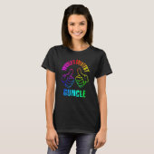 World's Greatest Guncle Rainbow Colors DISTRESSED T-Shirt (Vorne ganz)