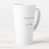 World's Greatest Mom Personalized Quote Floral Milchtasse (Rechte Ecke)