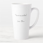 World's Greatest Mom Personalized Quote Floral Milchtasse (Rechts)