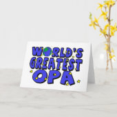 World's Greatest Opa Karte (Gelbe Blume)