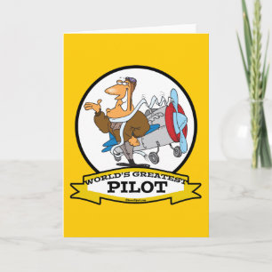 WORLDS GREATEST PILOT II MEN CARTOON KARTE
