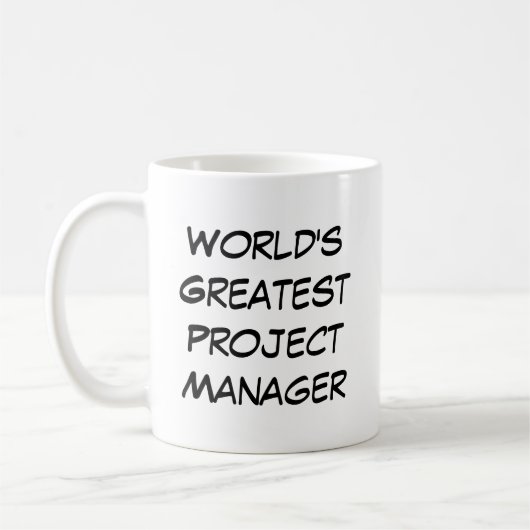 "World's Greatest Project Manager" Kaffeetasse (Links)
