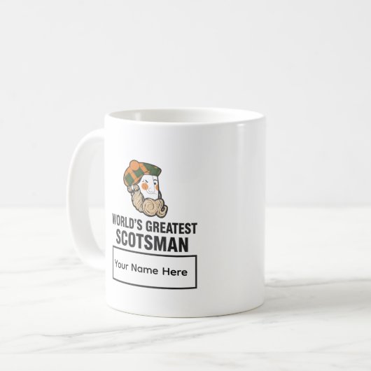 World's Greatest Scotsman Personalized Mug Kaffeetasse (Vorderseite Links)