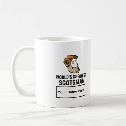 World's Greatest Scotsman Personalized Mug Kaffeetasse (Links)