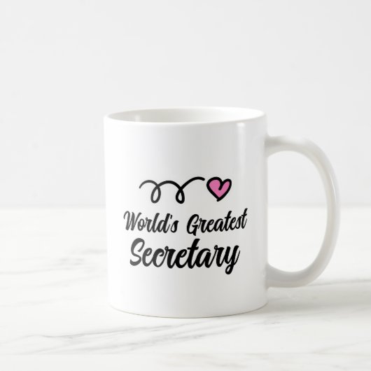 World's Greatest Secretary coffee Mug gift Kaffeetasse (Rechts)