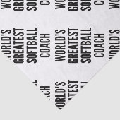 Worlds Greatest Softball Coach Seidenpapier (Ausschnitt)