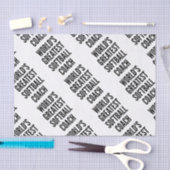 Worlds Greatest Softball Coach Seidenpapier (Handwerk)