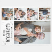 Worlds Greatest Uncle Trendy Photo Strip Fleecedecke (Vorderseite (Horizontal))