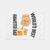 World's Hamster Dad Costume For Animal Lovers Hams Fleecedecke (Vorderseite (Horizontal))