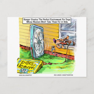 World's Happiest Dog Funny Ohrs Tees Mugs etc Postkarte