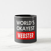Worlds Konzest Webster Zweifarbige Tasse (Mittel)