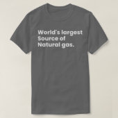 Worlds Largest Source Of Natural Gas 21 T-Shirt (Design vorne)