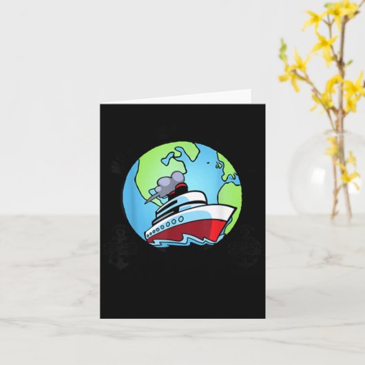 World's Maritime Daddy Ship Seaman Captain Husband Karte (Gelbe Blume)