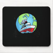 World's Maritime Daddy Ship Seaman Captain Husband Mousepad (Vorne)