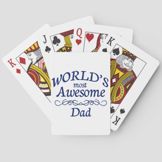 World's Most Awesome Dad Spielkarten (Rückseite)