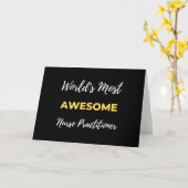 World's Most Awesome Nurse Practitioner Karte (Gelbe Blume)