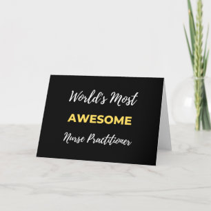 World's Most Awesome Nurse Practitioner Karte