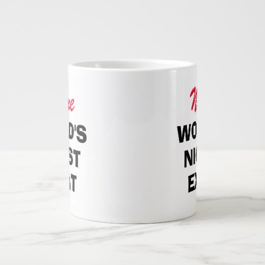 World's Nicest Expat funny large jumbo size Jumbo-Tasse (Vorderseite)