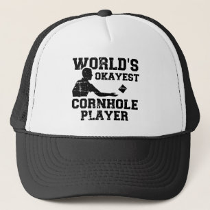 World's okayest cornhole player truckerkappe