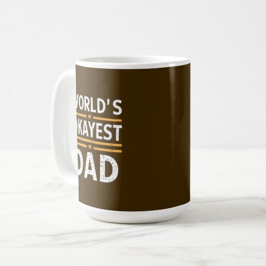 World's Okayest Dad  Kaffeetasse (Vorderseite Links)