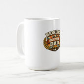 Worlds Okayest Dad T-Shirt Kaffeetasse (Vorderseite Links)