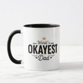 Worlds Okayest Dad Tasse (Links)