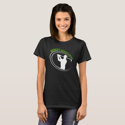 World's Okayest Golfer Golfing Course Golfer Golf T-Shirt (Vorne ganz)
