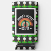 World's Okayest Golfer Selters Dosenkühler (Vorderseite)