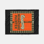 World's Okayest Miniature Painter Funny Mini Paint Fleecedecke (Vorderseite (Horizontal))