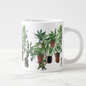 World's Okayest Plant Parent Humor Mug Jumbo-Tasse (Rechts)