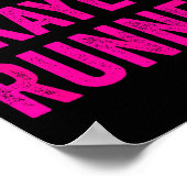 Worlds Okayest Runner Funny Sarcastic Running Srts Poster (Ecke)