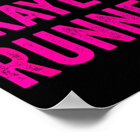 Worlds Okayest Runner Funny Sarcastic Running Srts Poster (Ecke)