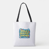 World's Okayest Teacher Tasche (Rückseite)