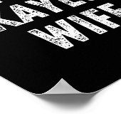 World's Okayest Wife, Funny Wife Birthday, New Bri Poster (Ecke)