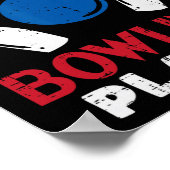 Worlds Tokest Bowling Player Funny Bowler Men Wom Poster (Ecke)