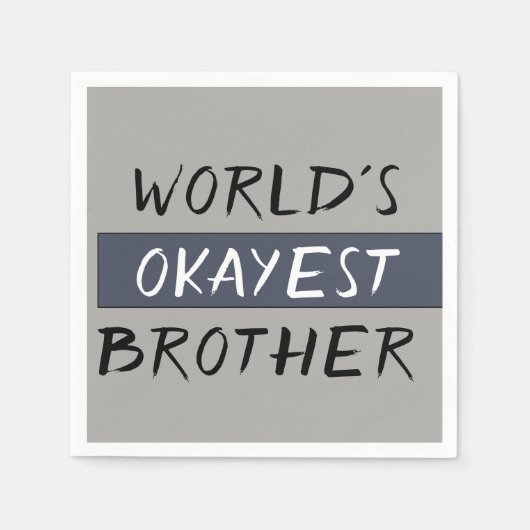 Worlds Tokest Brother Funny Serviette (Vorderseite)