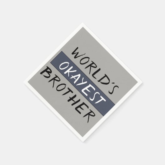 Worlds Tokest Brother Funny Serviette (Ecke)