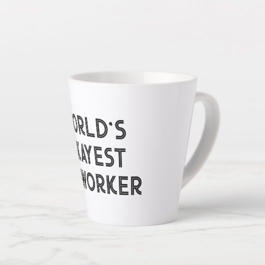 Worlds Tokest Co-Worker witziger Zitat aus letzter Milchtasse (Rechte Ecke)
