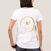 Worlds Tokest Golfer Funny Monogram T-Shirt (Rückseite)