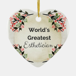 World'sGreatest Esthetician Keramikornament