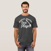 WorldSich-est-Dart-Player - Funny-Dart-Spieler T-Shirt (Vorne ganz)