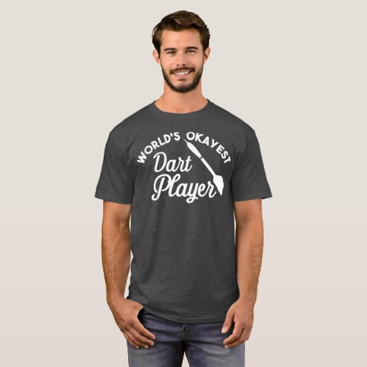 WorldSich-est-Dart-Player - Funny-Dart-Spieler T-Shirt (Vorne ganz)