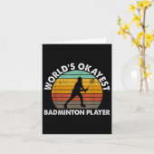 WorldTokest Badminton Player Shuttle Karte (Gelbe Blume)